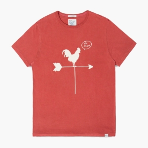 GO NOW - Camiseta algodón orgánico Pima - Rojo babor