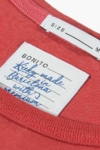 GO NOW - Camiseta algodón orgánico Pima - Rojo babor