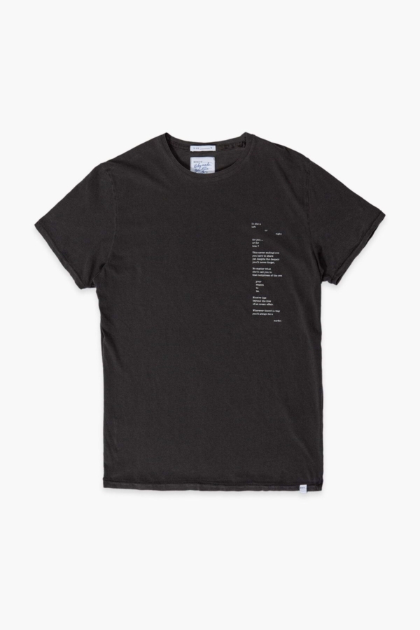 POEM - Camiseta algodón orgánico - Negro erizo