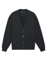 COLOURFUL BUTTONS organic unisex cardigan