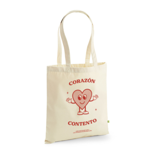 Corazón Contento Organic Tote Bag
