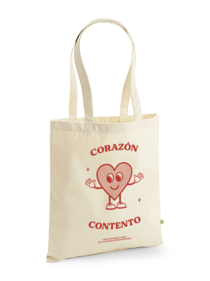 Corazón Contento Organic Tote Bag