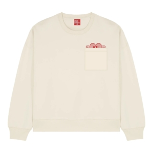 Heart Pocket Organic Cropped Sweatshirt