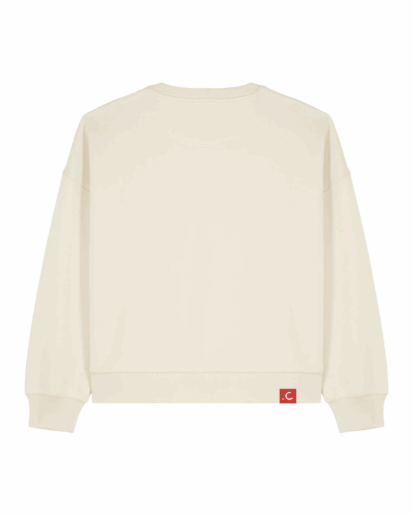 Heart Pocket Organic Cropped Sweatshirt