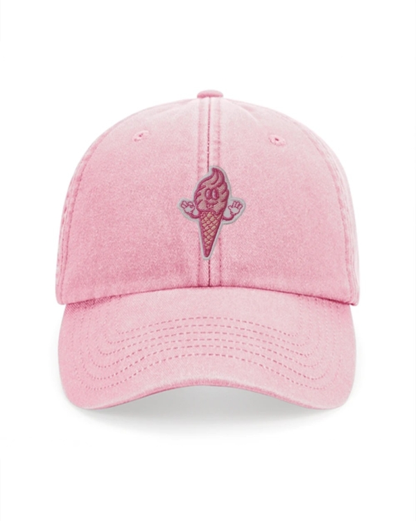 Ice Cream Vintage Pink Cap