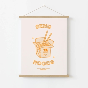 Send Noods Art Print