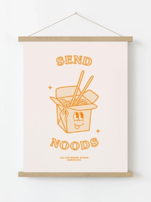 Send Noods Art Print
