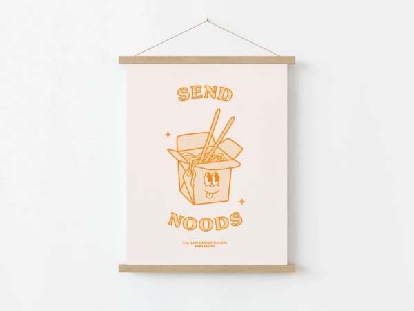 Send Noods Art Print