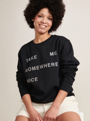 SOMEWHERE NICE organic unisex sweatshirt