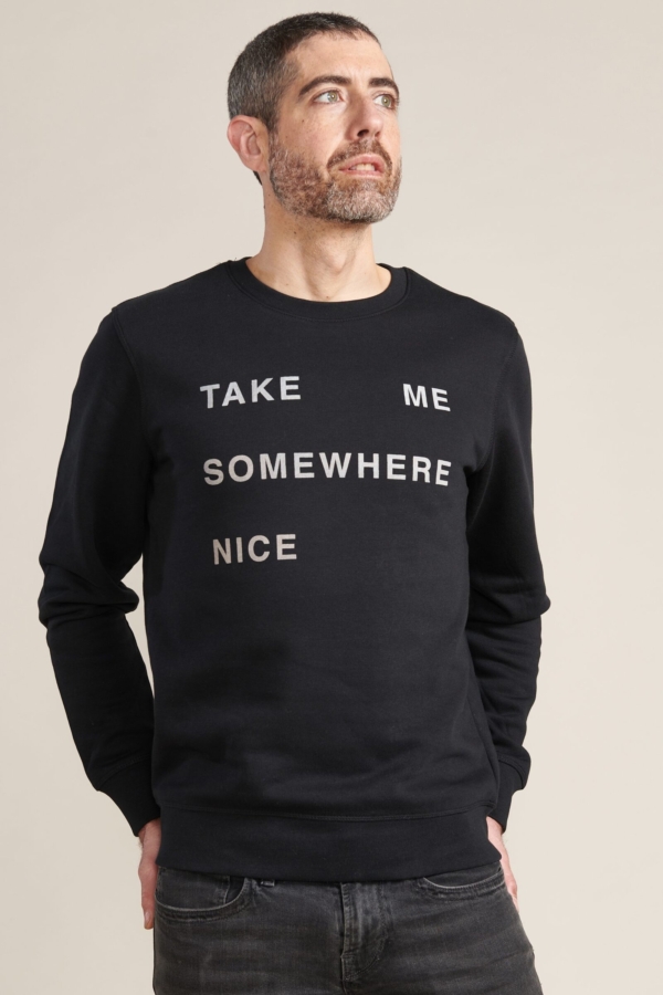 SOMEWHERE NICE organic unisex sweatshirt