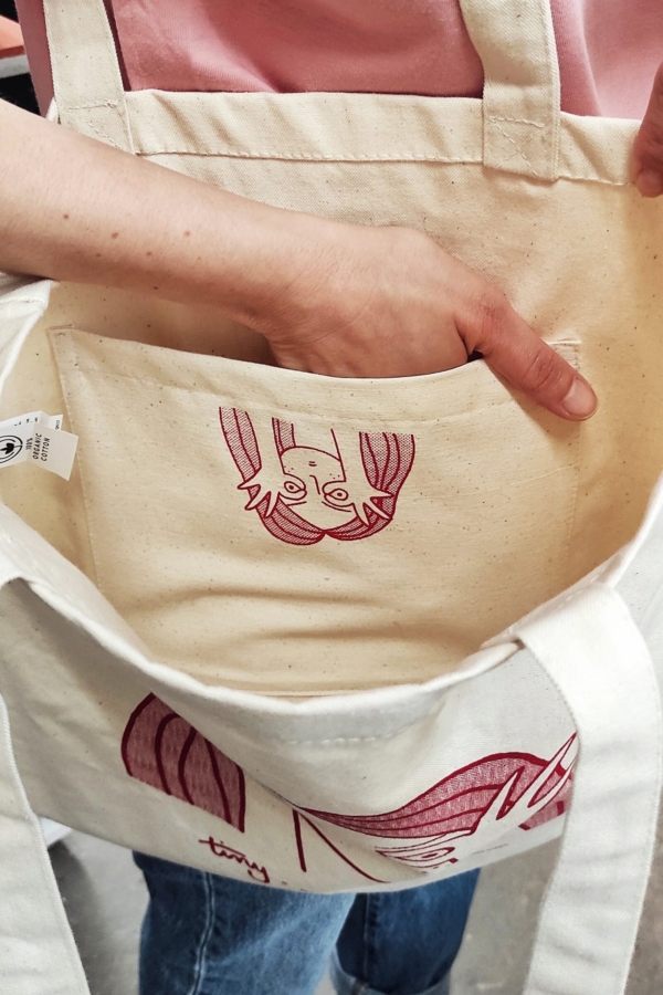 Tiny Flash Organic Tote Bag