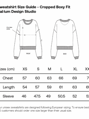 Two-Tone Green Organic Cropped Sweatshirt