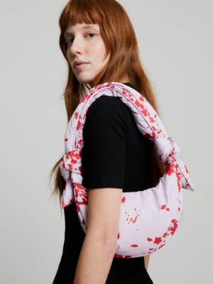 Bolso Biwa Micro Floral Pink