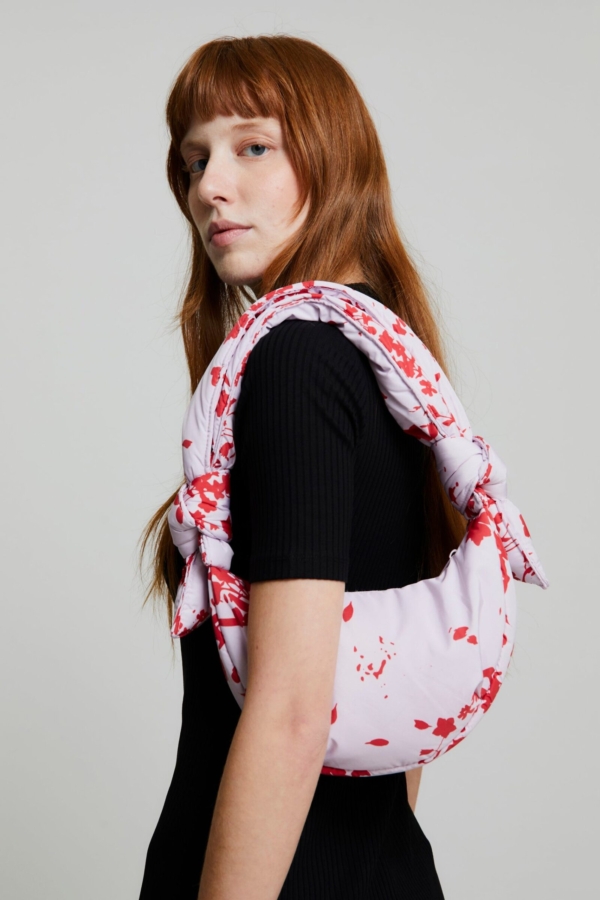 Bolso Biwa Micro Floral Pink
