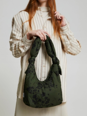 Bolsa Biwa Mini Floral Green