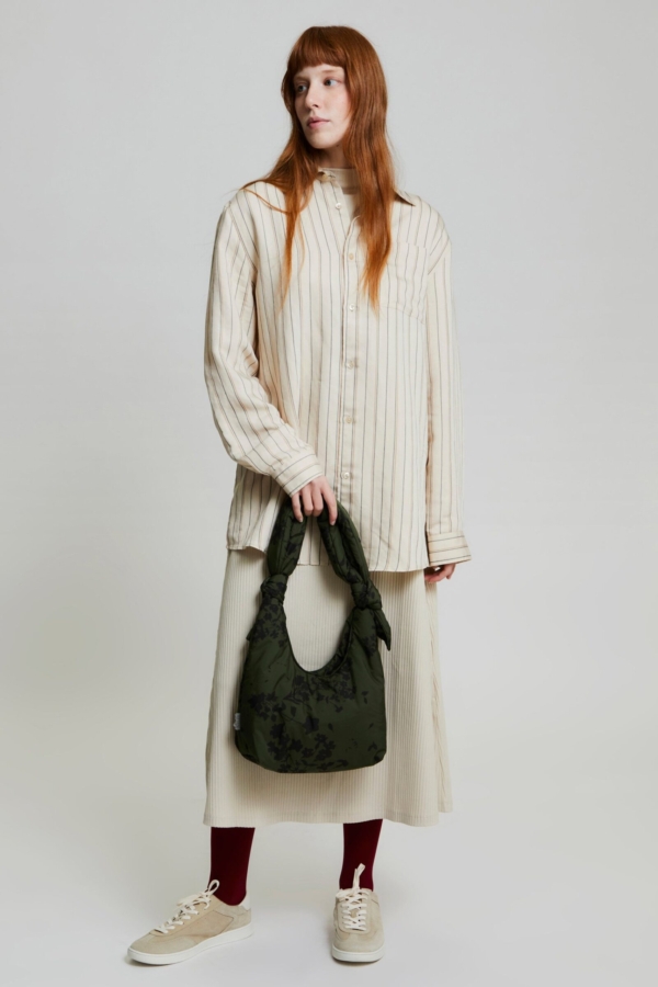 Bolsa Biwa Mini Floral Green