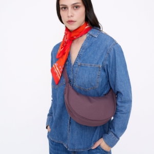 Bolso Lua Stripes Maroon