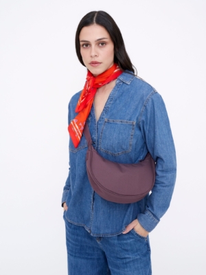 Bolso Lua Stripes Maroon