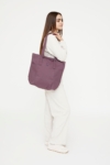 Bolso Raw Tote Maroon