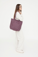 Bolso Raw Tote Maroon