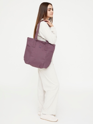 Bolso Raw Tote Maroon