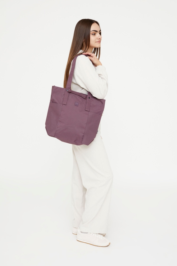 Bolso Raw Tote Maroon