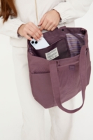 Bolso Raw Tote Maroon