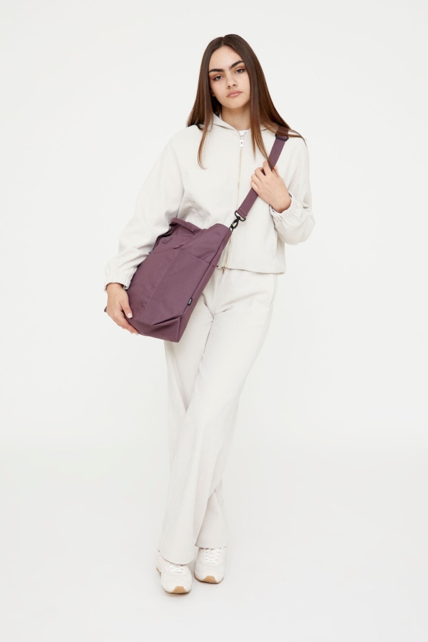 Bolso Raw Tote Maroon