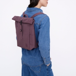 Mochila Roll Mini Stripes Maroon