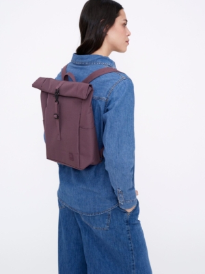 Mochila Roll Mini Stripes Maroon