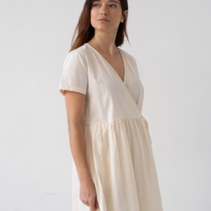 Vestido Cruzado Benoit Beige