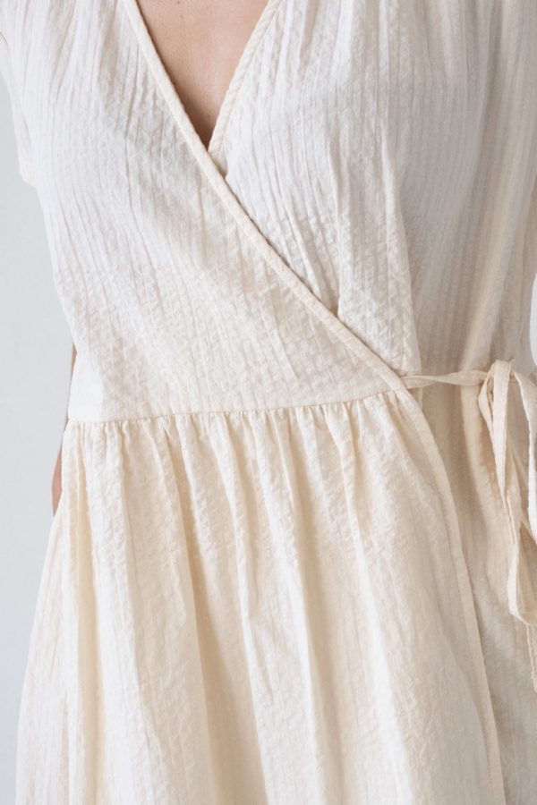 Vestido Cruzado Benoit Beige