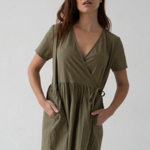 Vestido Cruzado Benoit Verde