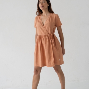 Vestido Cruzado Benoit Rosa