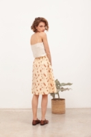 Falda evasé Berna beige