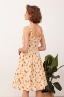 Vestido Tirantes con botones Betsy Beige Canguro