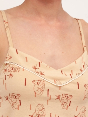 Blusa Tirantes Bibi Beige