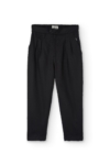 Pantalón pinzas Negro Bijoux de Lino
