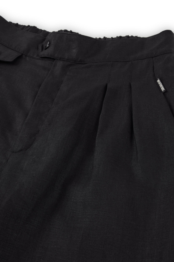 Pantalón pinzas Negro Bijoux de Lino