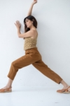 Pantalón pinzas Terracota Bijoux de Lino
