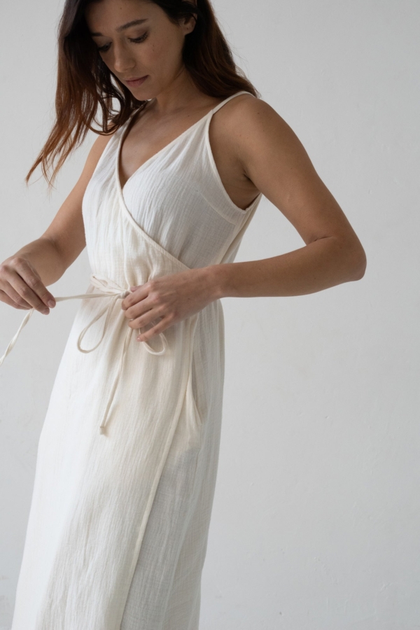 Vestido Tirantes Brielle Beige