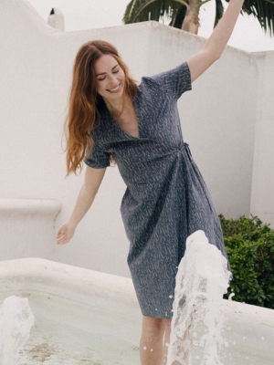 Vestido Eliette Bruma Azul