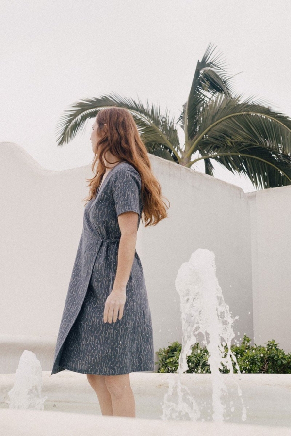 Vestido Eliette Bruma Azul