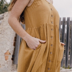 Vestido Elma Mostaza