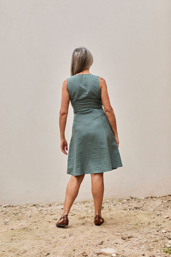 Vestido Fara Azul Aguamarina