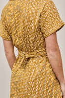 Vestido Ecológico Frida Étnico Mostaza