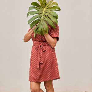 Vestido Frida Tetas Rojo de Algodón Orgánico