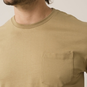 Camiseta unisex George bolsillos beige