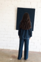 Sudadera Gilda manga ranglán de terry azul media noche