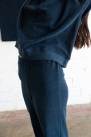 Sudadera Gilda manga ranglán de terry azul media noche